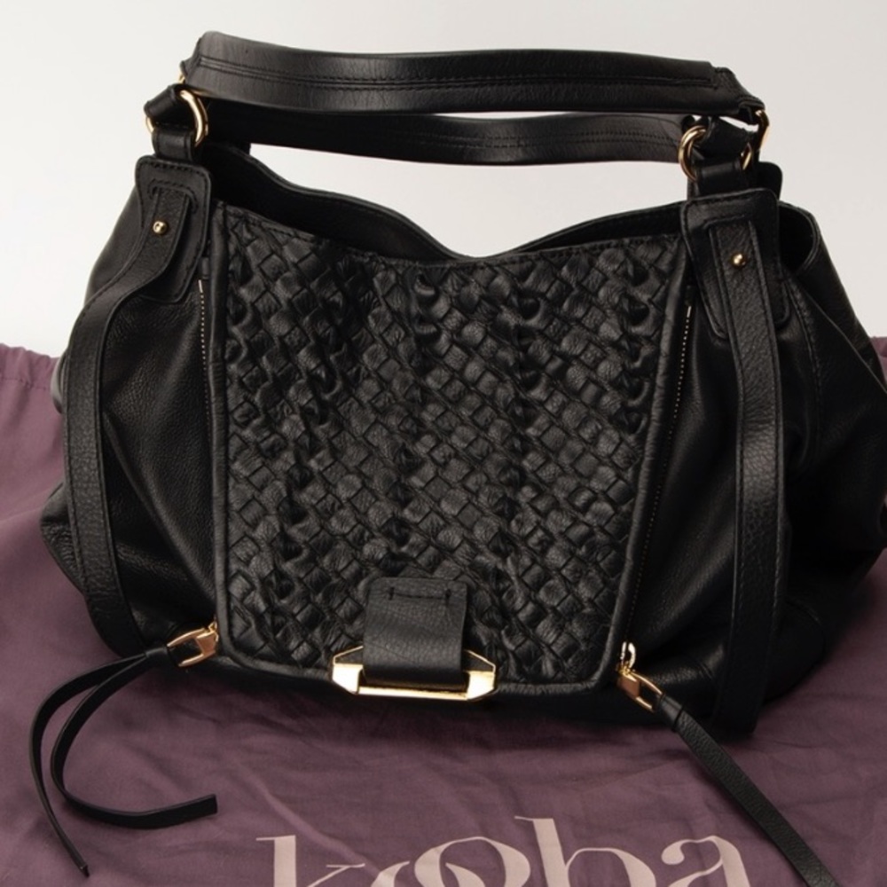 🌿Final Sale🌿 Kooba Jonnie Woven Top Leather Bag